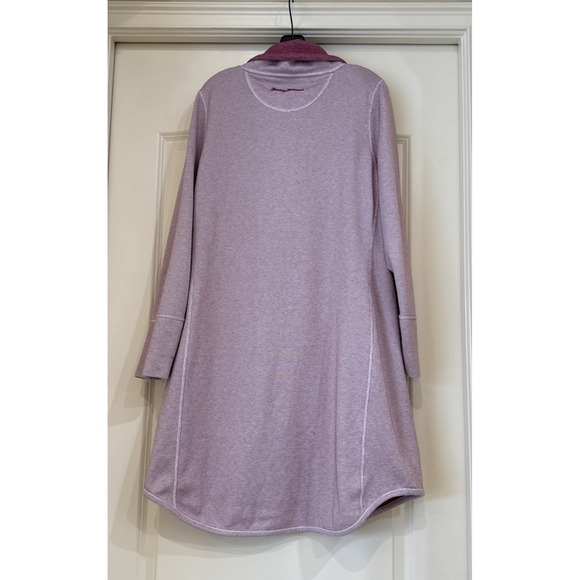 TOMMY BAHAMA Reversible Sun Fade Striped Pink Sweatshirt Dress Sz XL?Nautical - Picture 4 of 8